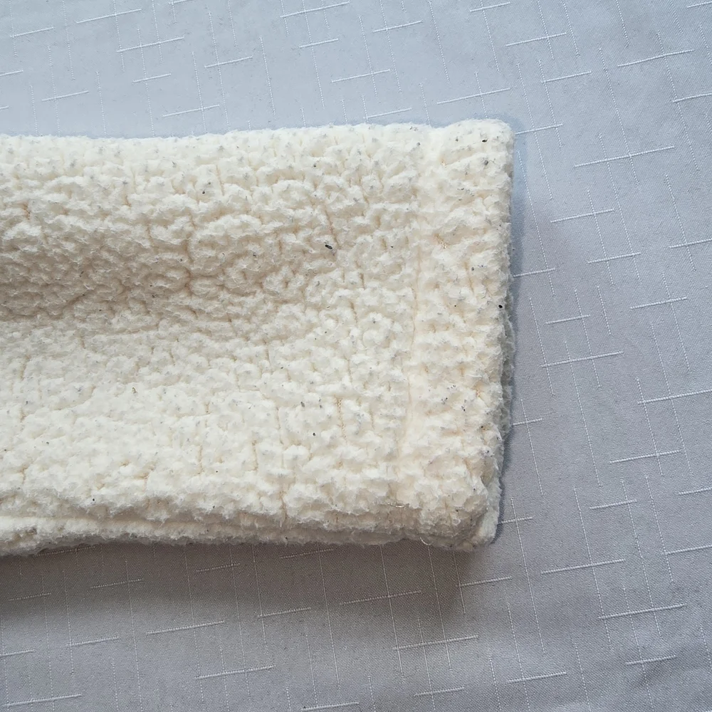 Abercrombie & Fitch Cream Plush Shawl-Collar Robe Chunky‎ Teddy Softgirl